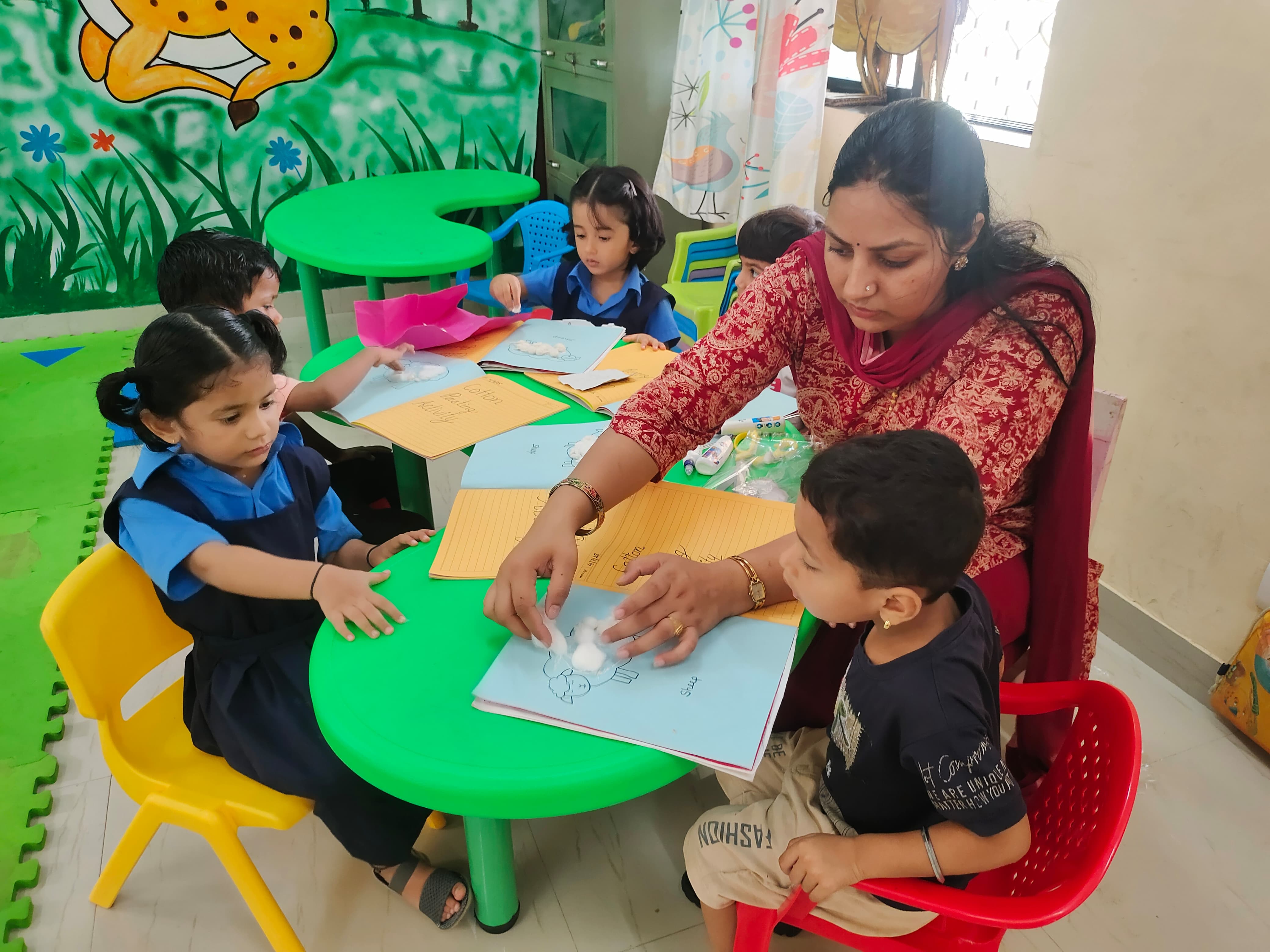 Cotton pasting activity